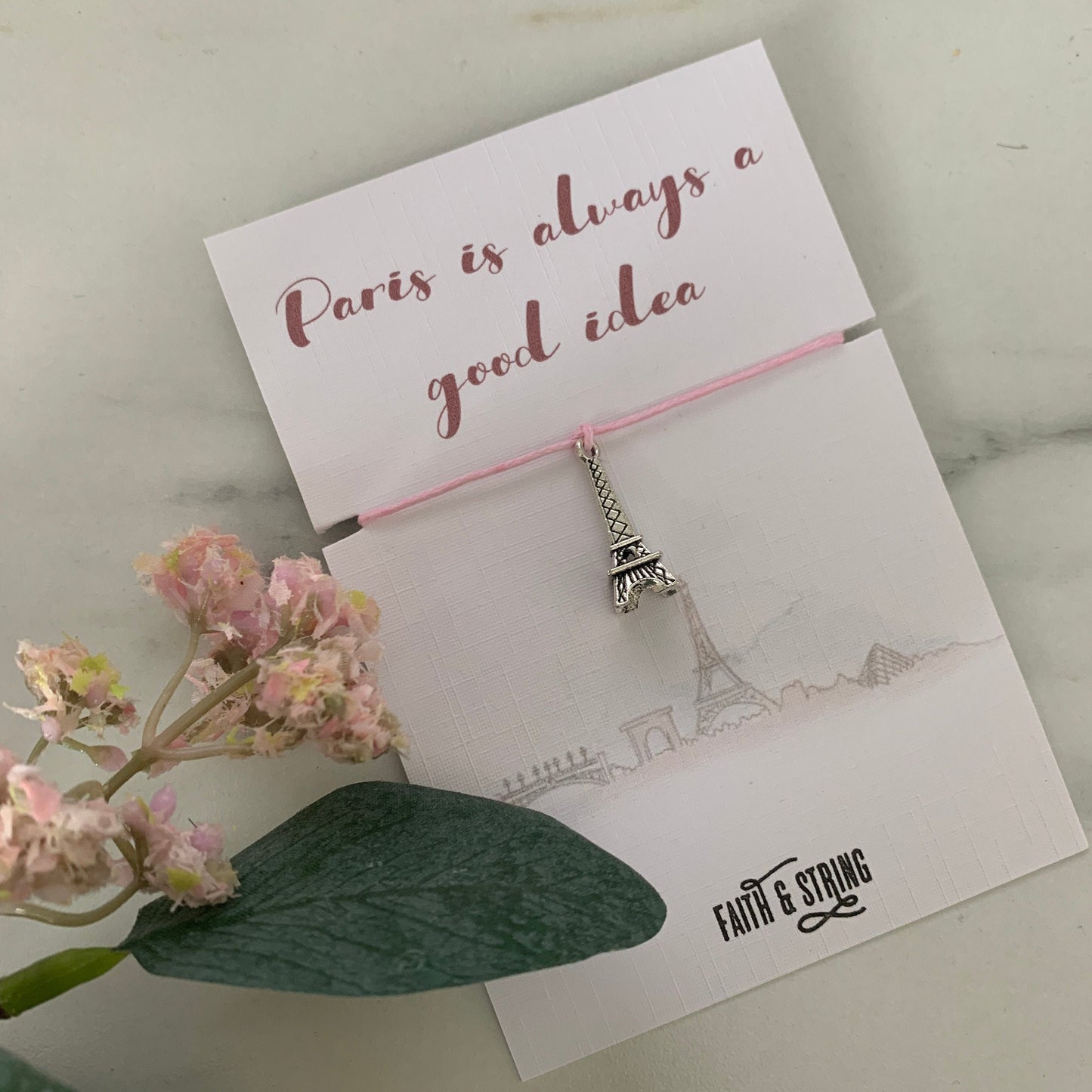 Paris gift, eiffel tower gift, paris bracelet, eiffel tower charm bracelet