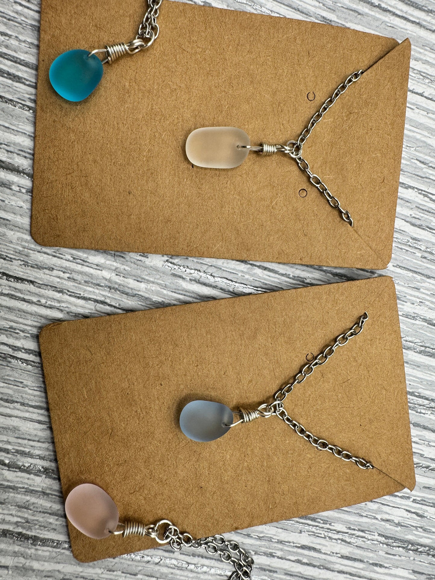 Seaglass necklace, wave jewellery, ocean pendant, surfer necklace, surfer pendant, sea glass gift, sea glass art, beach jewellery