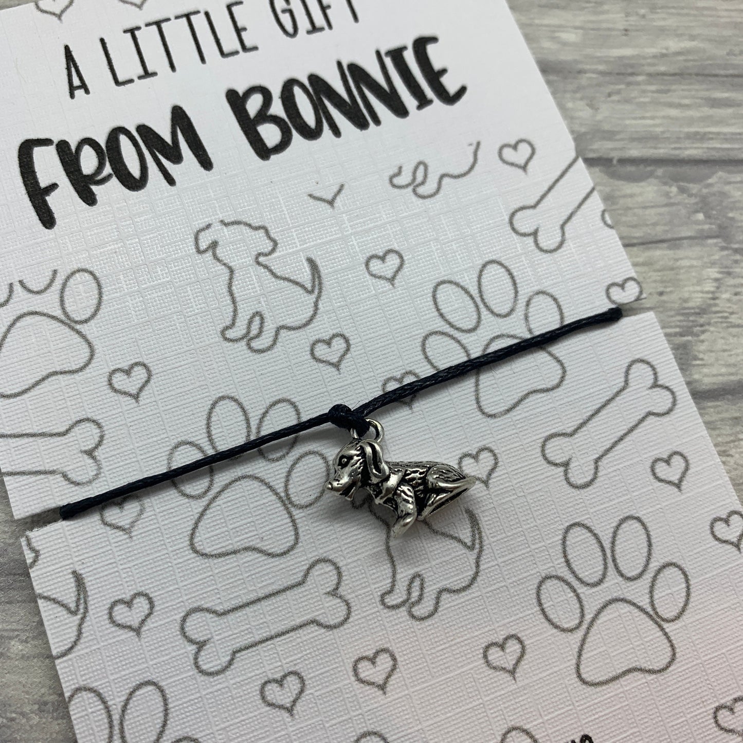 Gift from the dog, personalised dog, card from the dog, dog owner gift, fur baby gift, dog mum gift.