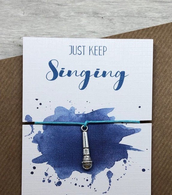 Singer gift, singing gift ideas, wedding singer thanks gift, thank you wedding card, singer present, singing shower gift.