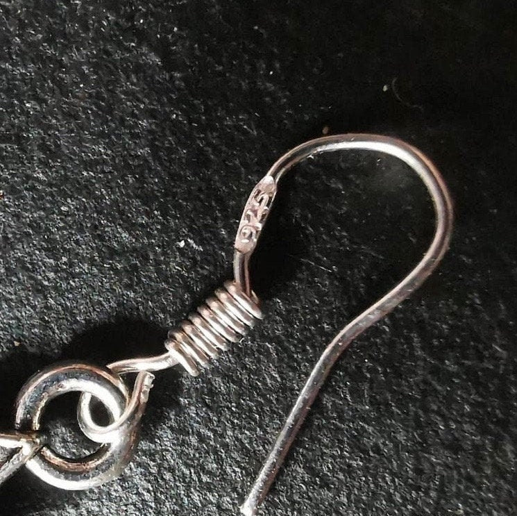 Planet Earrings, Silver Earrings, Planet Charm, Silver Jewellery, Planet jewellery, Planet gift, gift for her, hipster gift