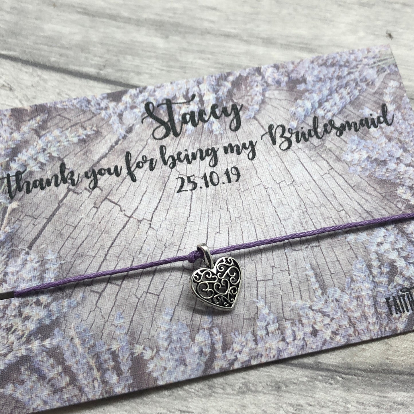 Lavender wedding Personalised Wedding Favours Lilac Bridesmaid Favours Bridesmaid Gifts, purple wedding favours