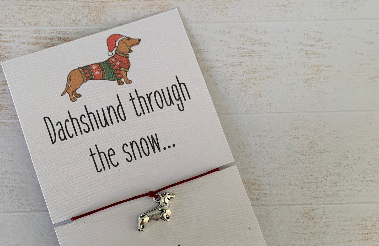 Dachshund gift, Dachshund owner gift, Gift for dog lover, sausage dog charm bracelet, Dachshund christmas