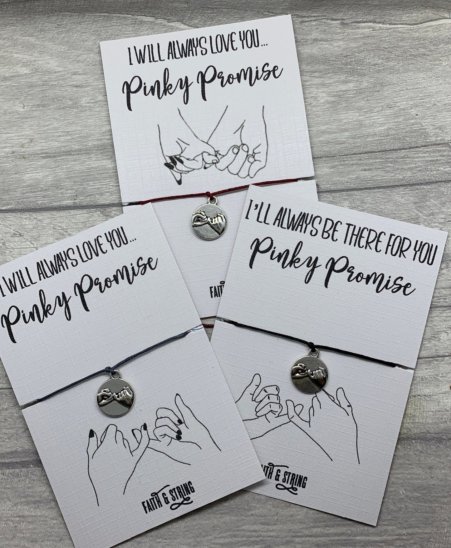 Pinky promise gift, best friend gift, pinky promise gift, pinky promise card, pinky swear charm, pinky promise
