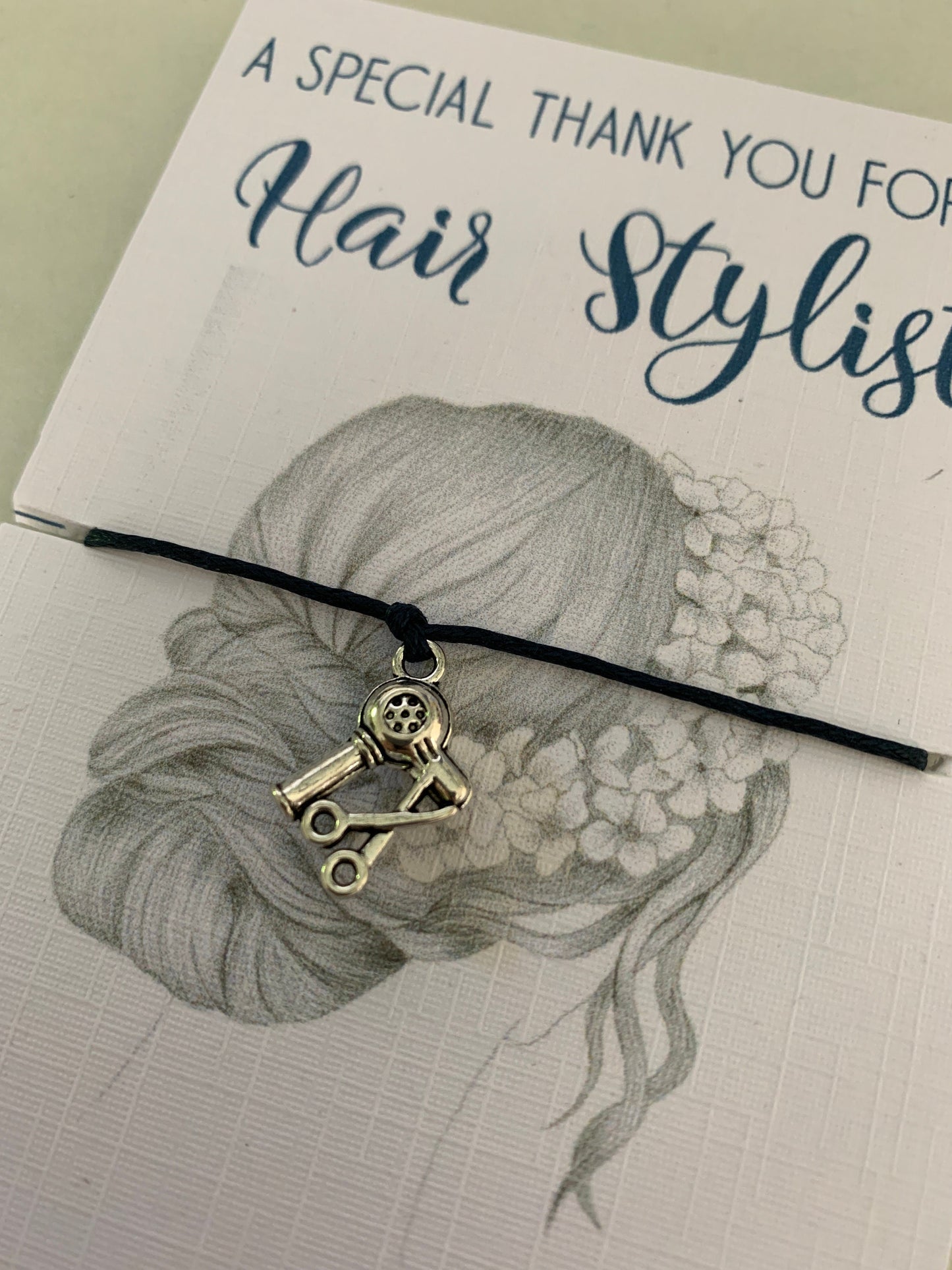 Hair Dresser gift, Hair Stylist gift ideas, hair stylist gift, thank you wedding card, thank you gift hairdresser