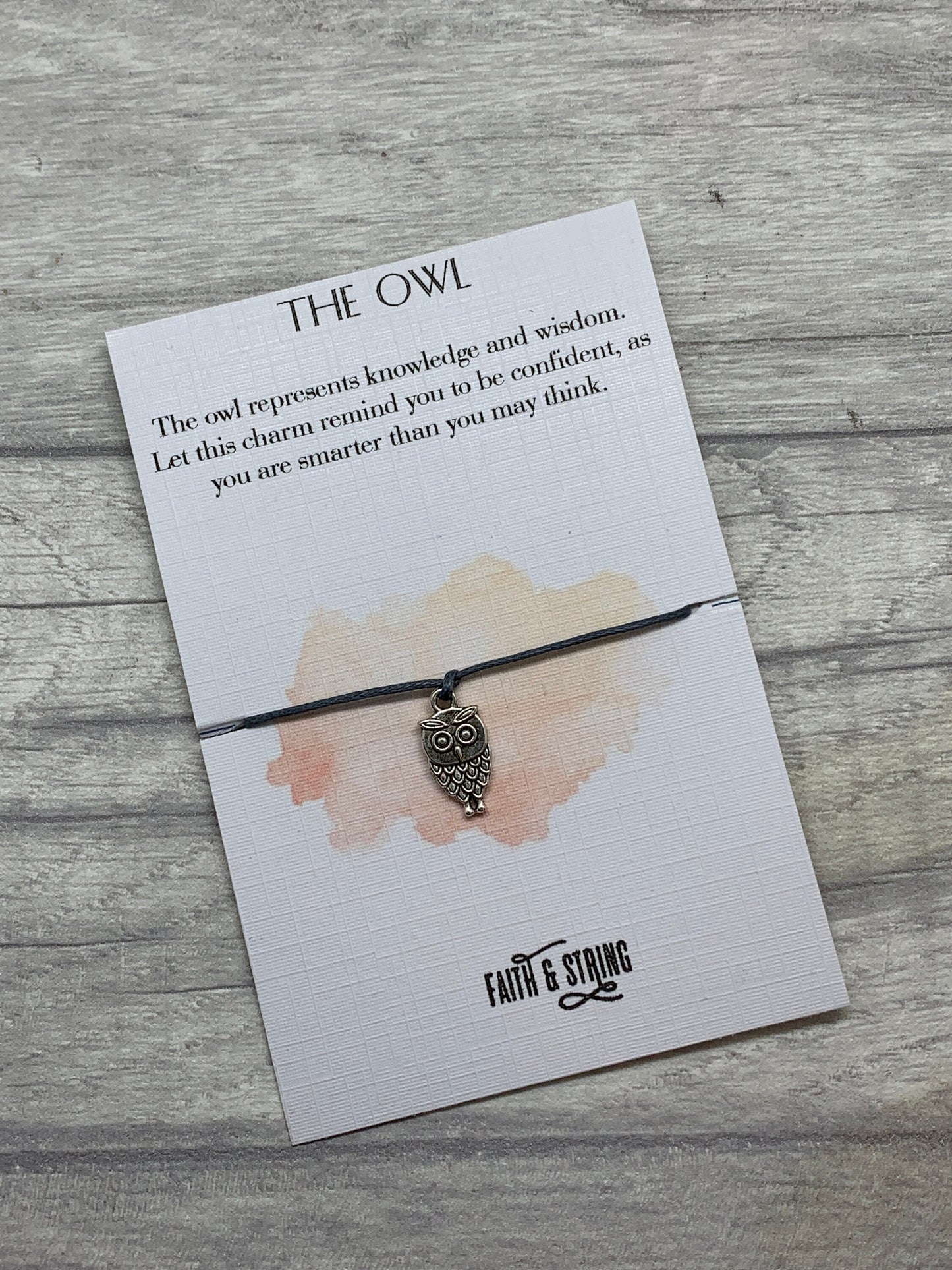 Owl gift Owl charm bracelet Gift Owl Jewellery, owl totem, owl inspirational gift