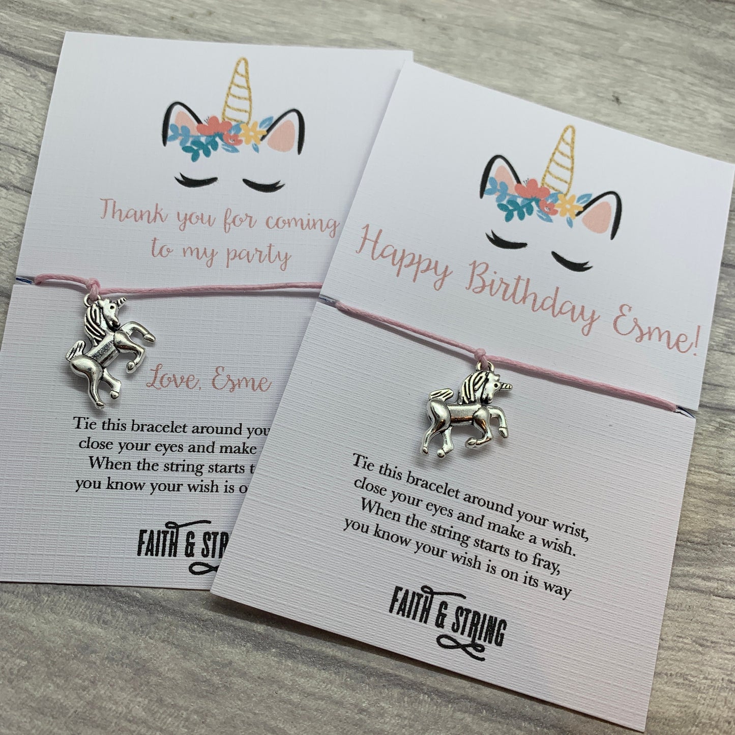 Unicorn party favour, unicorn party bag filler, thank you favours, personalised party bag gift, unicorn gift