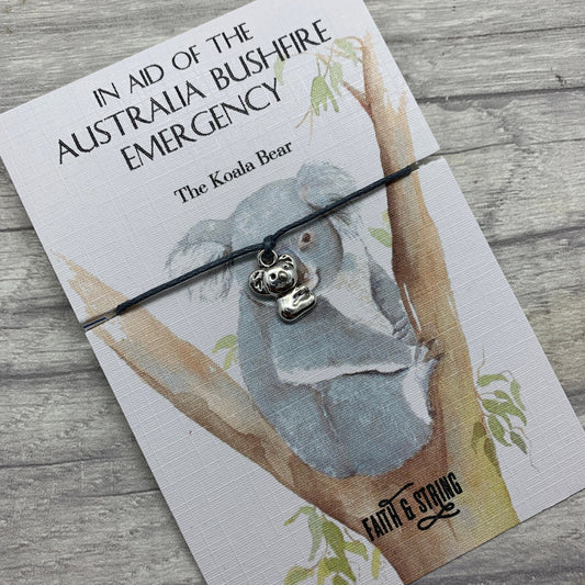 Australia Charity Bracelet, Bushfire appeal, WWF charity bracelet, koala bracelet, kangaroo bracelet, animal donation bracelet