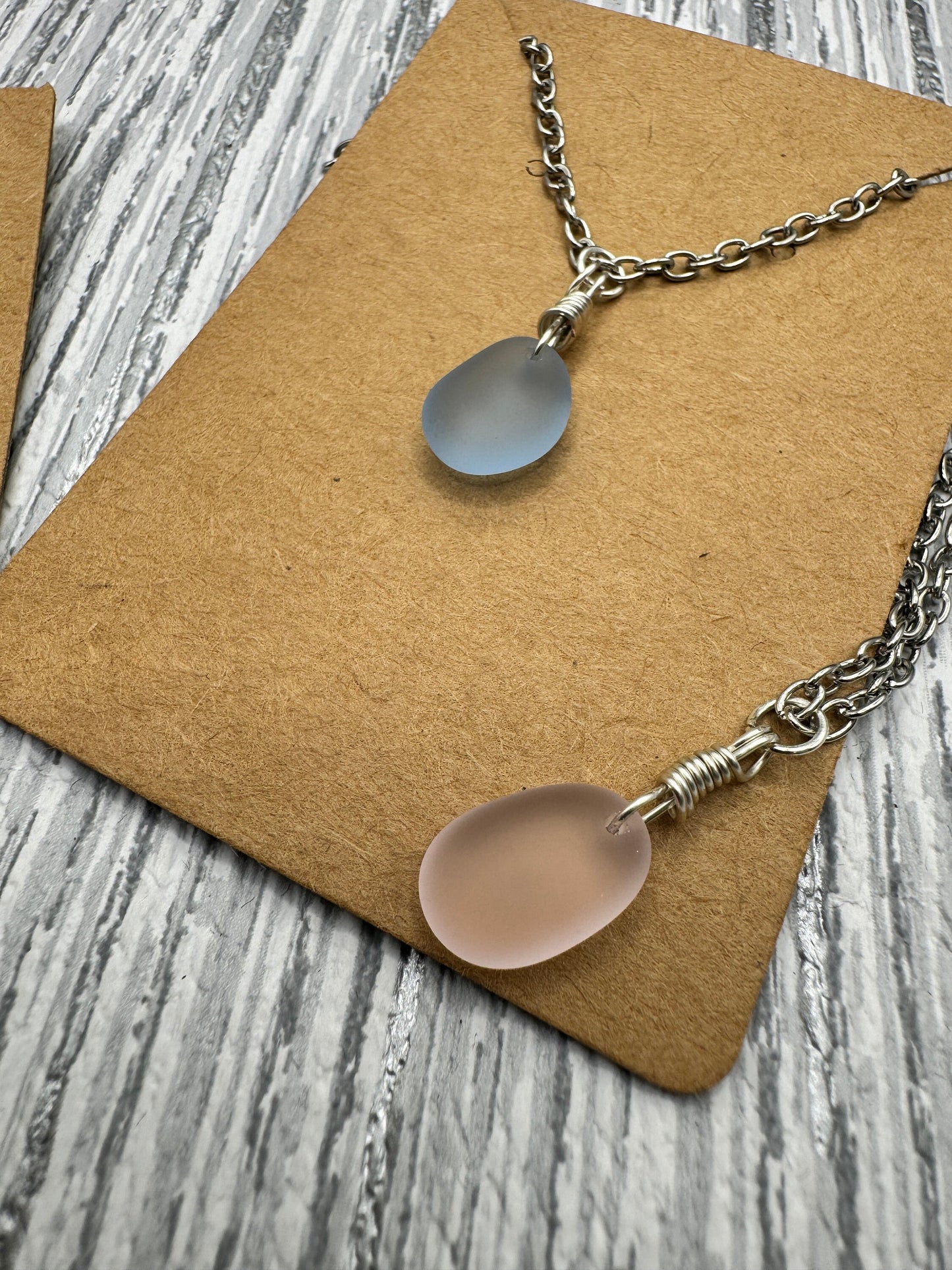 Seaglass  necklace, wave jewellery, ocean pendant, surfer necklace, surfer pendant, sea glass gift, sea glass art, beach jewellery