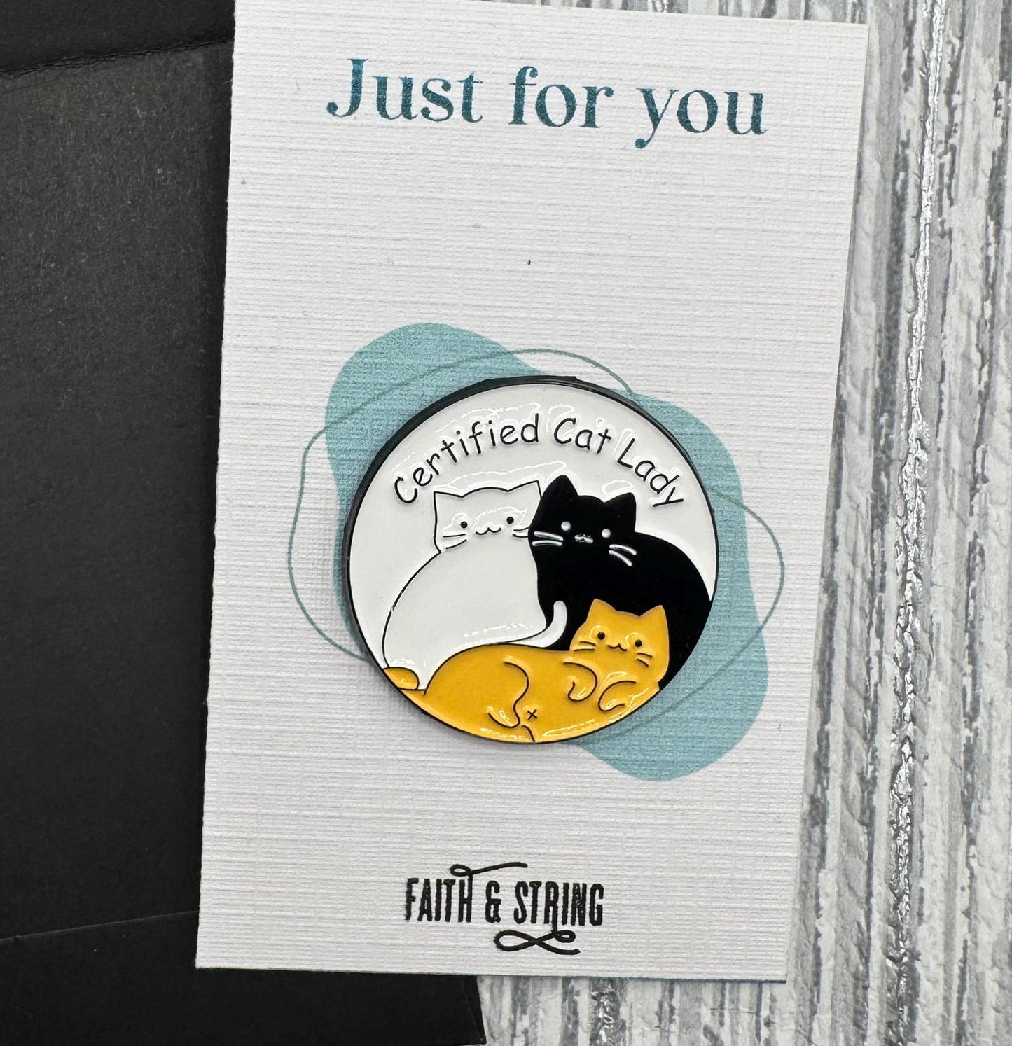 Selection of Cat pins, Hard Enamel Lapel Pin, Cat Art Pins, David Meowie