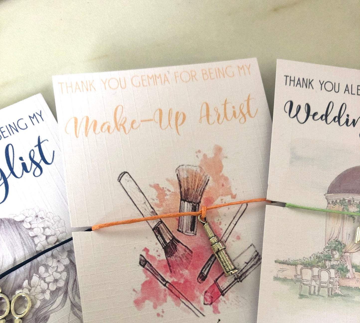 5 x Wedding vendor gifts, wedding photographer gift ideas, photographer gift, thank you vendor card, thank you gift photographer