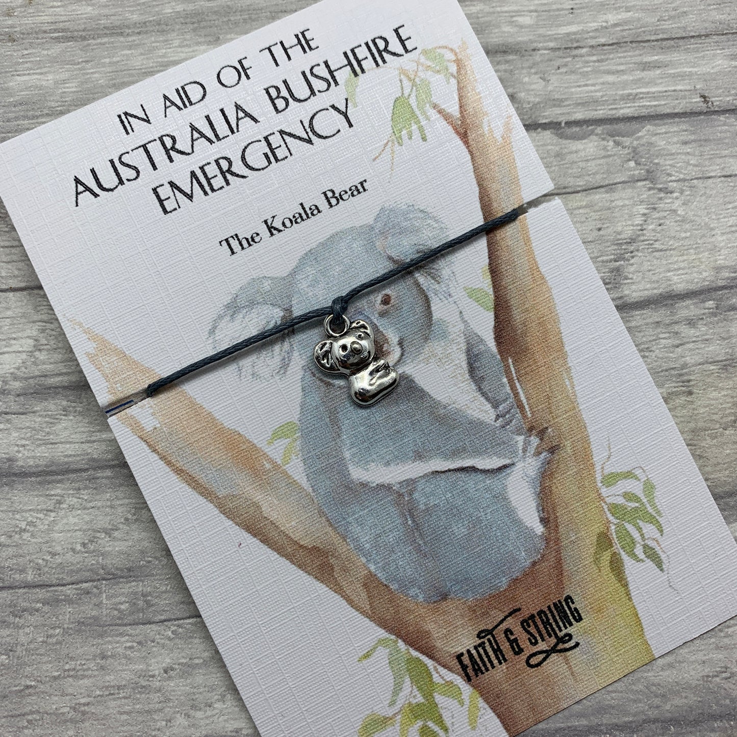 Australia Charity Bracelet, Bushfire appeal, WWF charity bracelet, koala bracelet, kangaroo bracelet, animal donation bracelet