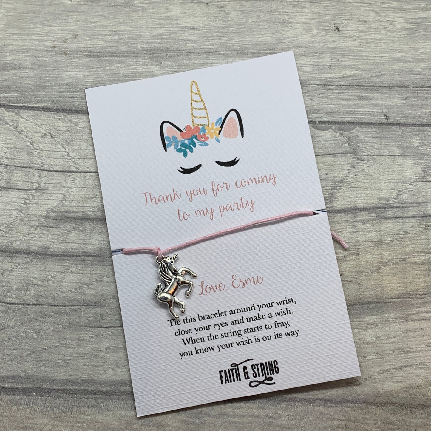 Unicorn party favour, unicorn party bag filler, thank you favours, personalised party bag gift, unicorn gift