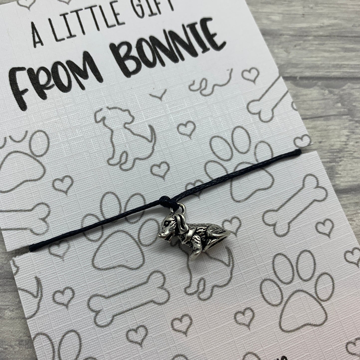 Gift from the dog, personalised dog, card from the dog, dog owner gift, fur baby gift, dog mum gift.